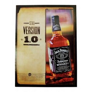 2001 Jack‎ Daniels Print Ad Still Version 1.0 Tennessee Whiskey Bottle Bold Grit